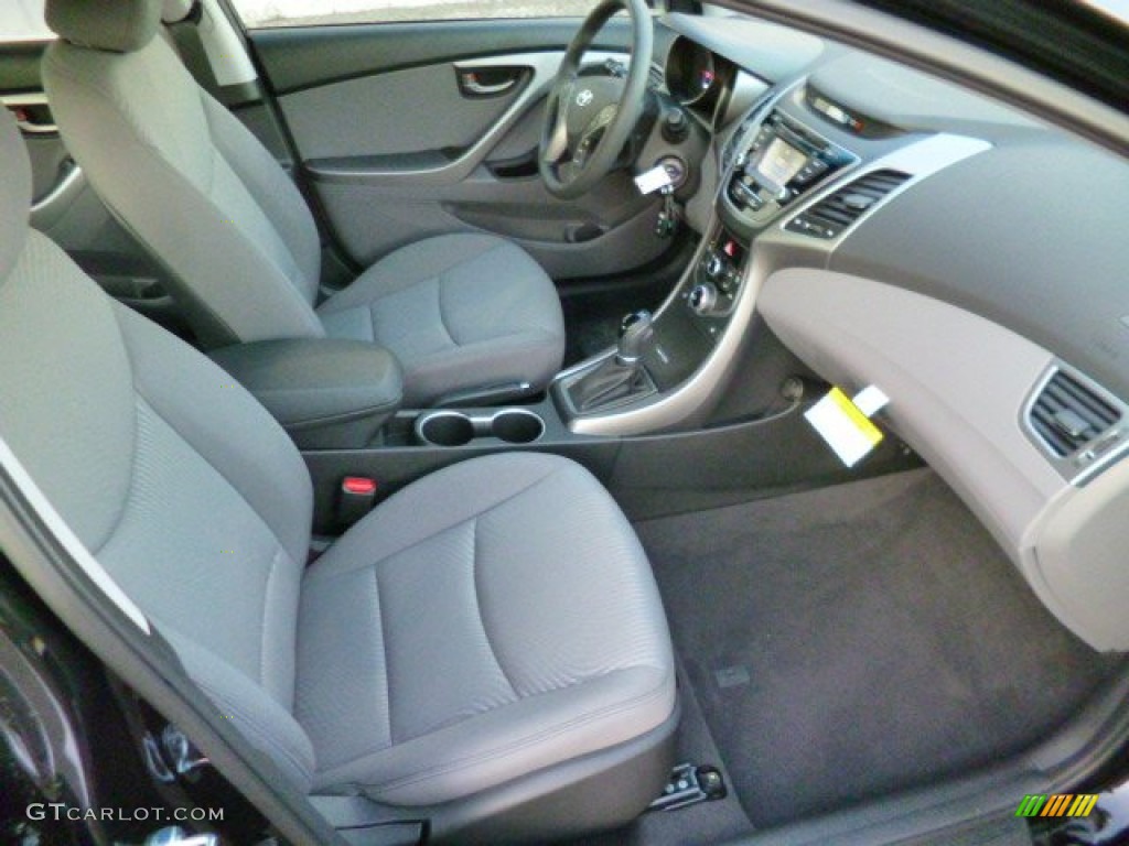 2014 Elantra SE Sedan - Black / Gray photo #10