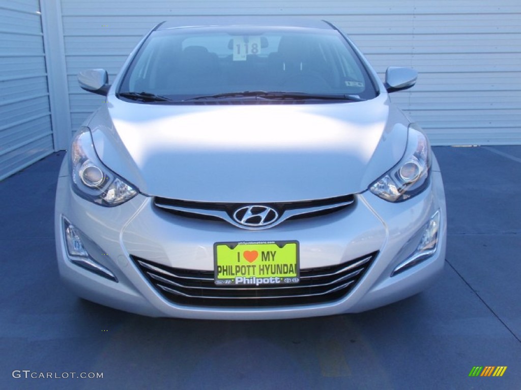 2014 Elantra Limited Sedan - Silver / Gray photo #8
