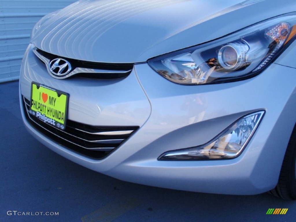 2014 Elantra Limited Sedan - Silver / Gray photo #11
