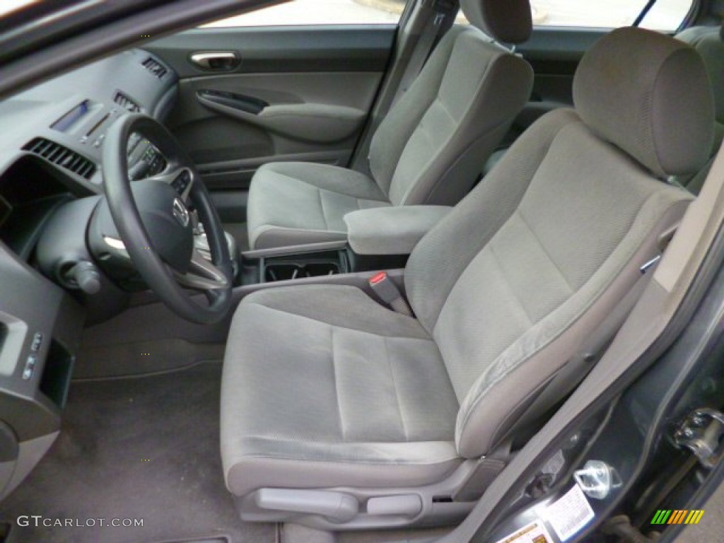 2011 Civic LX Sedan - Polished Metal Metallic / Gray photo #15