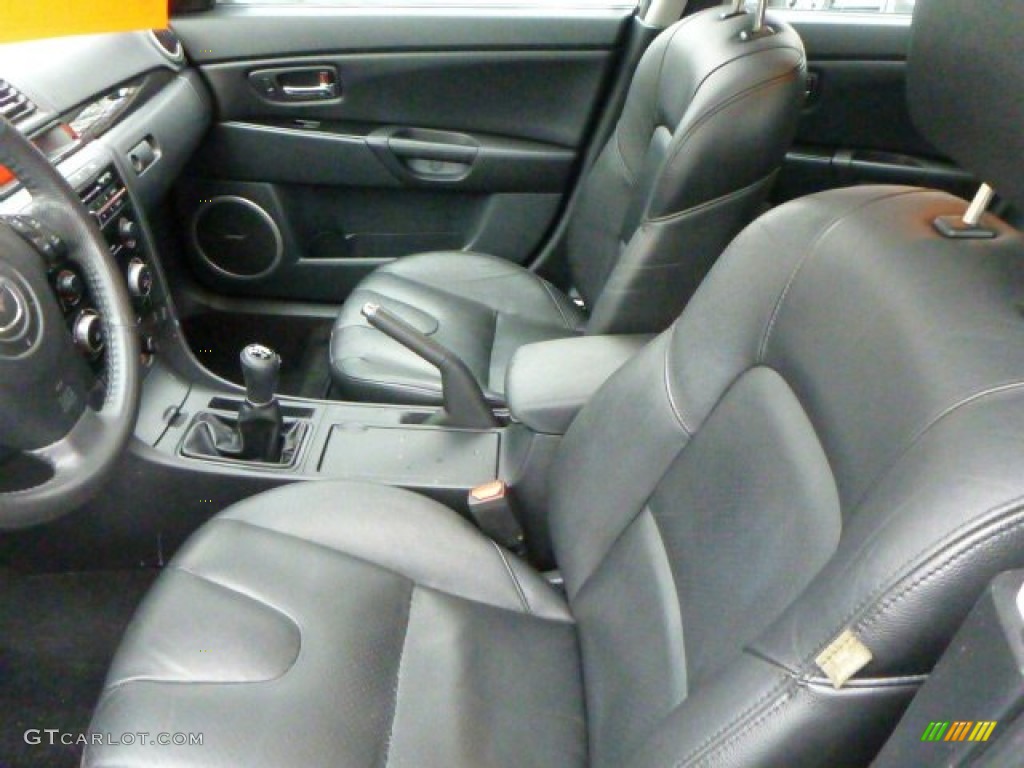 2008 MAZDA3 s Grand Touring Hatchback - Stormy Blue Mica / Black photo #4