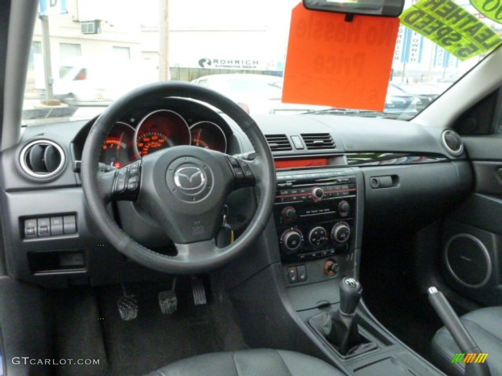 2008 MAZDA3 s Grand Touring Hatchback - Stormy Blue Mica / Black photo #6