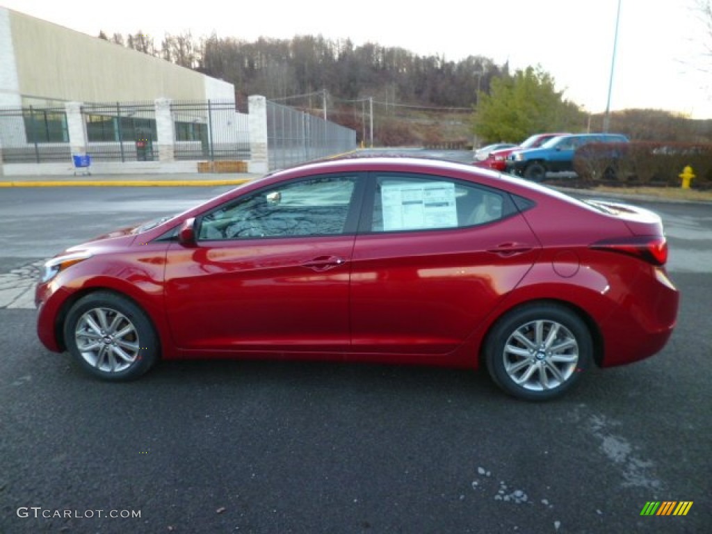 Red 2014 Hyundai Elantra SE Sedan Exterior Photo #89739264