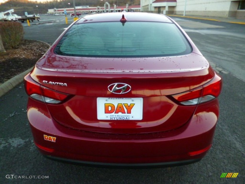 2014 Elantra SE Sedan - Red / Beige photo #6