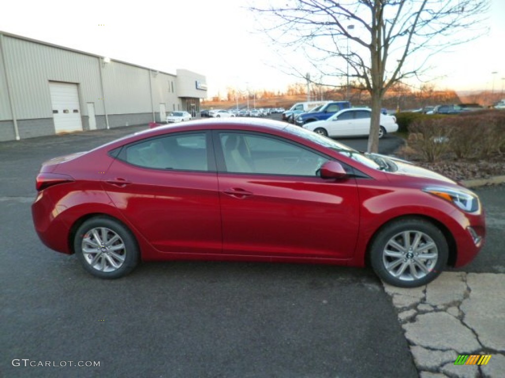 Red 2014 Hyundai Elantra SE Sedan Exterior Photo #89739355