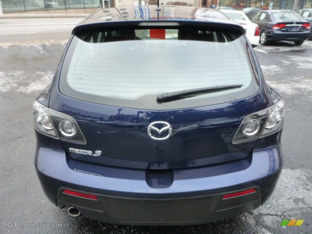 2008 MAZDA3 s Grand Touring Hatchback - Stormy Blue Mica / Black photo #11
