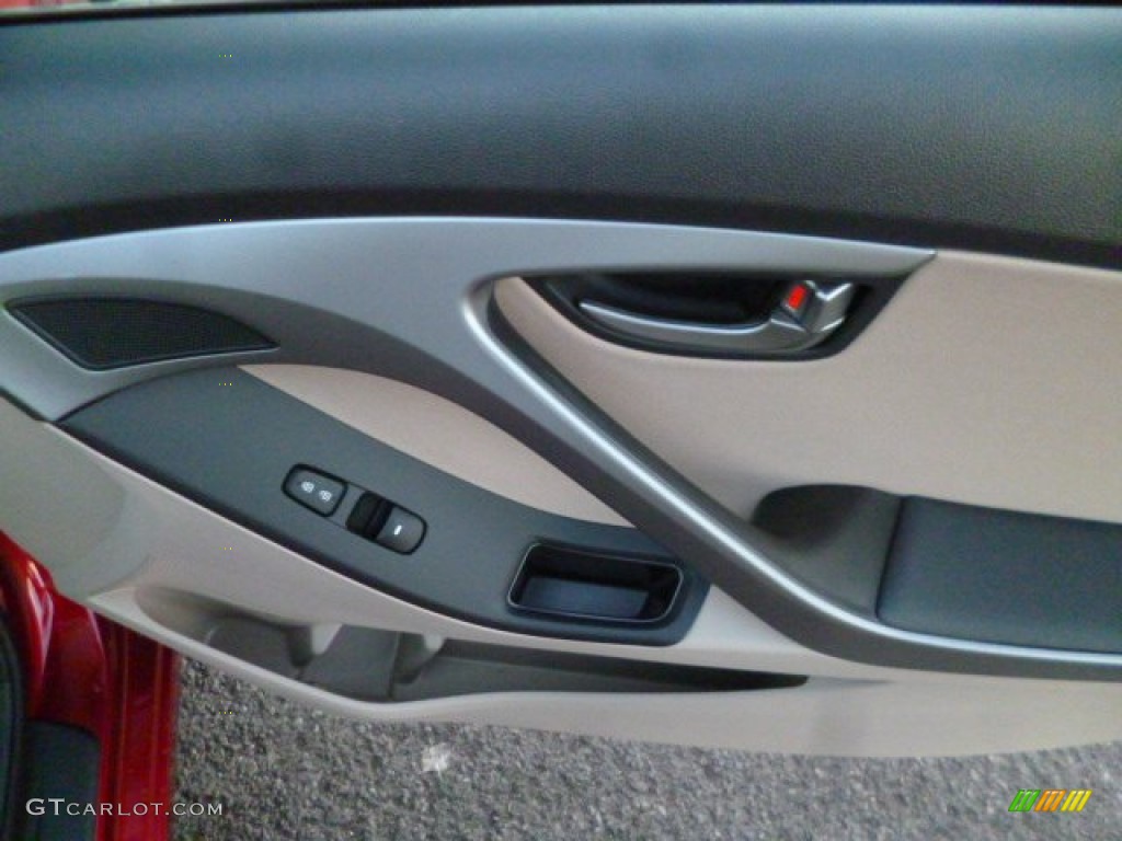2014 Elantra SE Sedan - Red / Beige photo #11