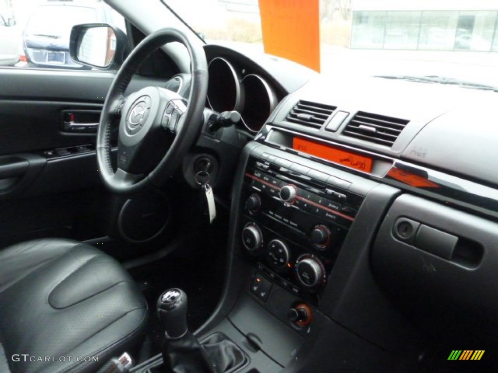 2008 MAZDA3 s Grand Touring Hatchback - Stormy Blue Mica / Black photo #15