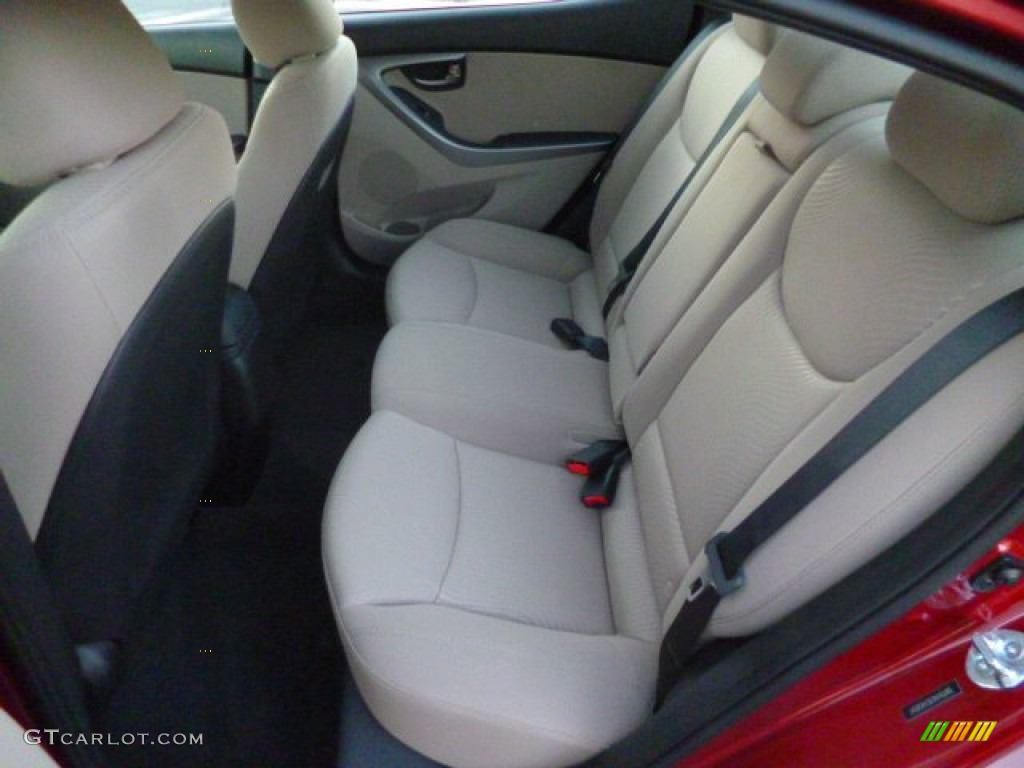 2014 Hyundai Elantra SE Sedan Rear Seat Photo #89739466