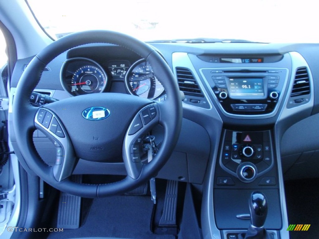 2014 Elantra Limited Sedan - Silver / Gray photo #28