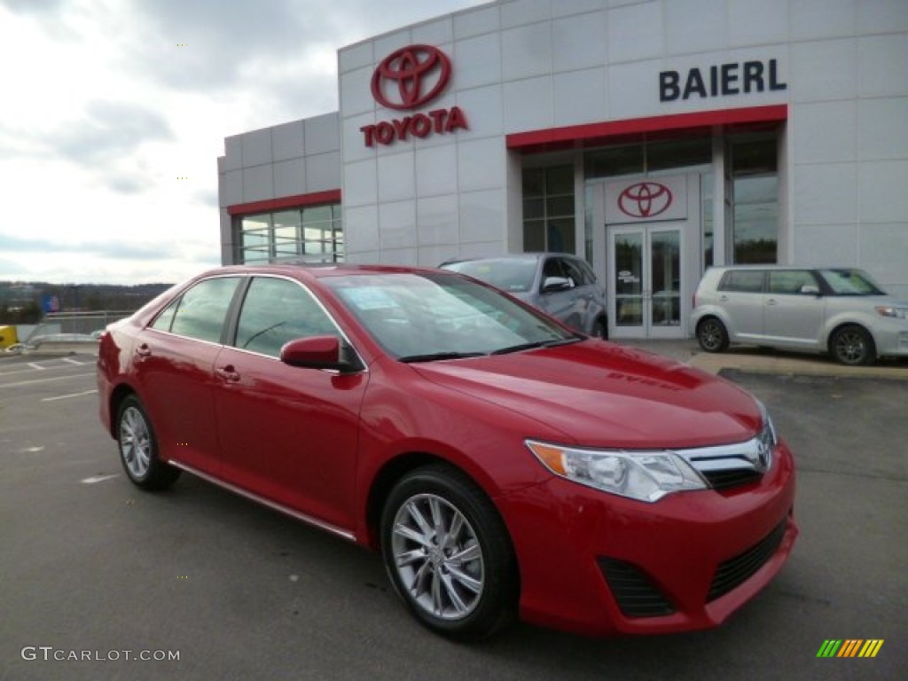 2013 Camry LE - Barcelona Red Metallic / Ivory photo #1