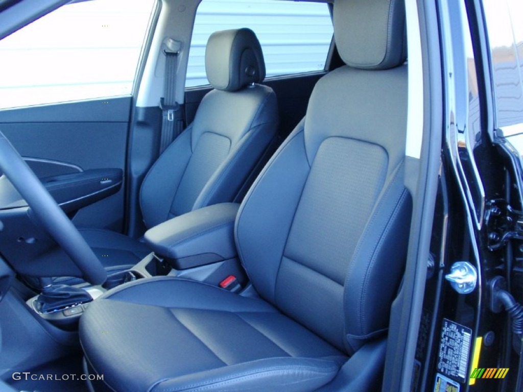 Black Interior 2014 Hyundai Santa Fe Limited Photo #89740453