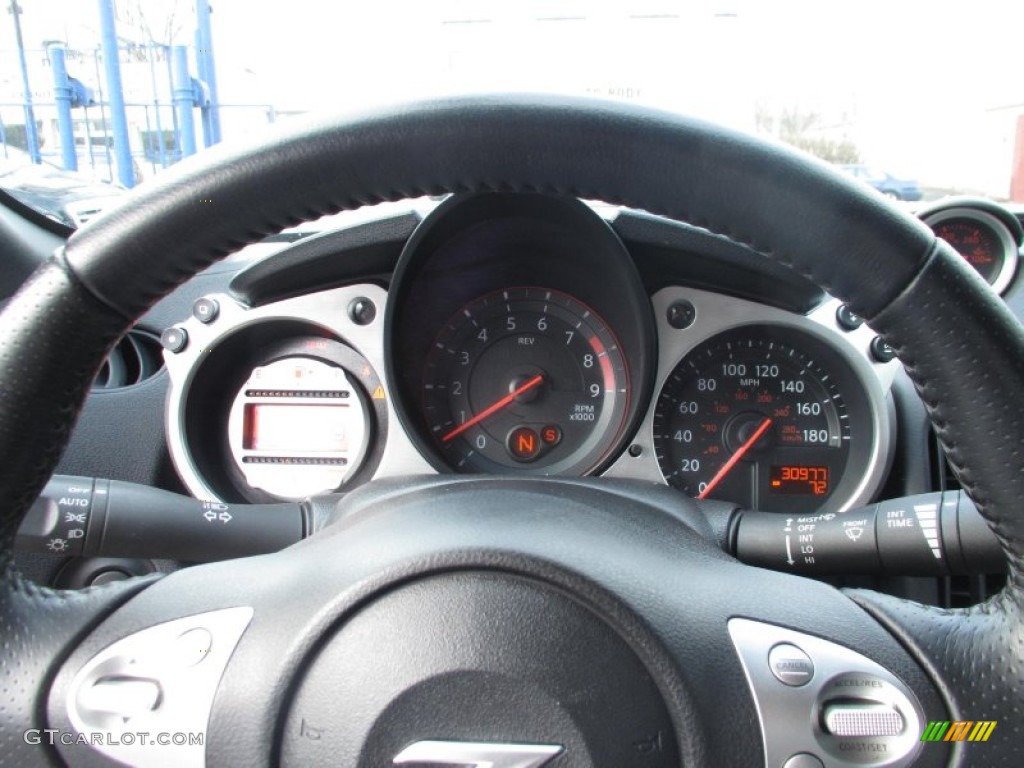 2009 370Z Coupe - Platinum Graphite / Black Leather photo #10