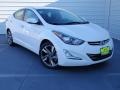 White 2014 Hyundai Elantra Limited Sedan