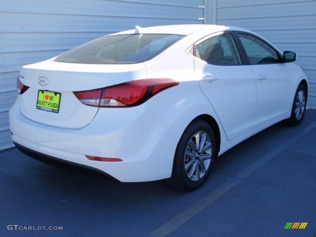 2014 Elantra SE Sedan - White / Gray photo #4