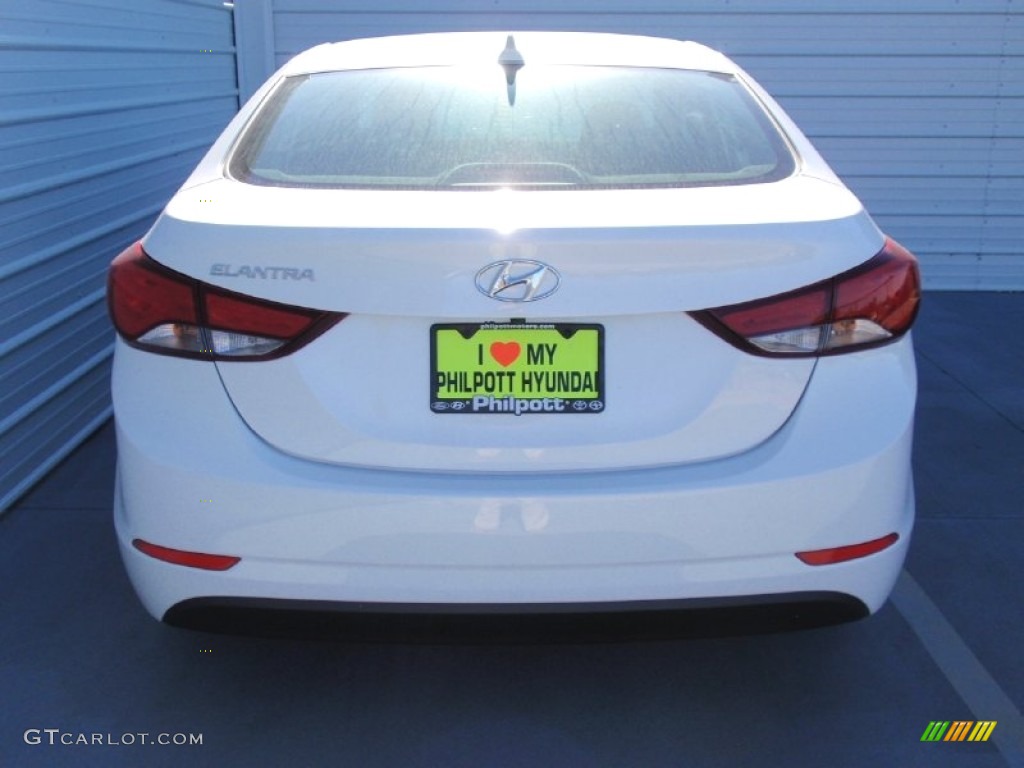 2014 Elantra SE Sedan - White / Gray photo #5