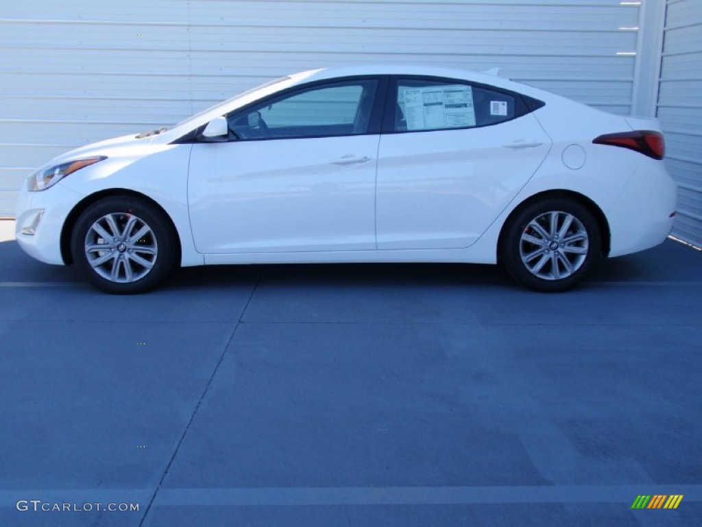 2014 Elantra SE Sedan - White / Gray photo #6