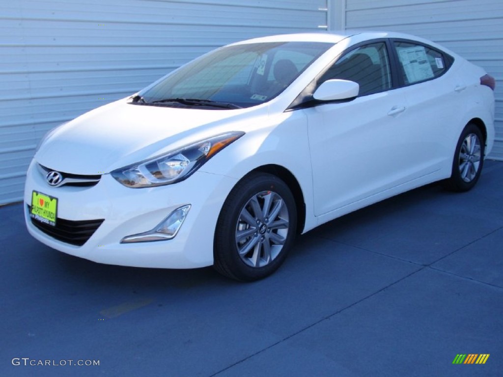 2014 Elantra SE Sedan - White / Gray photo #7