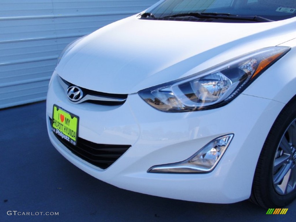 2014 Elantra SE Sedan - White / Gray photo #12