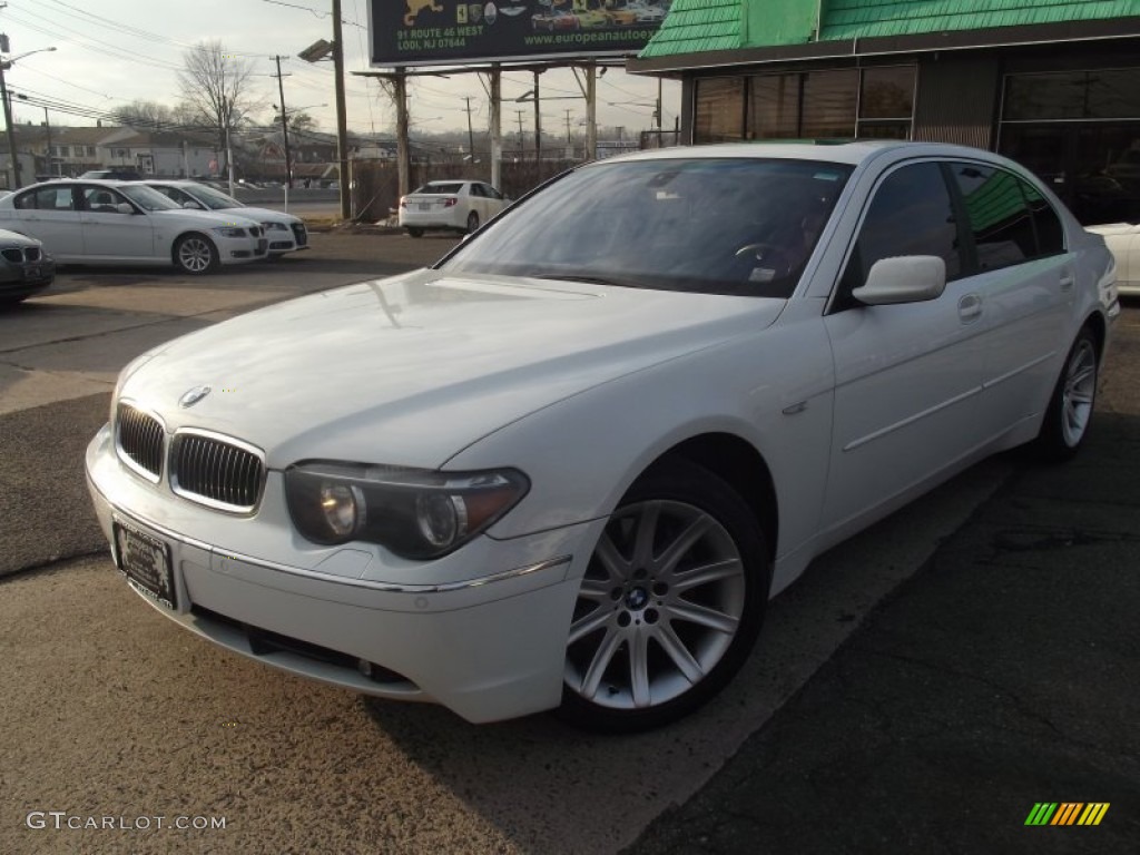 2004 7 Series 745Li Sedan - Alpine White / Black/Black photo #1