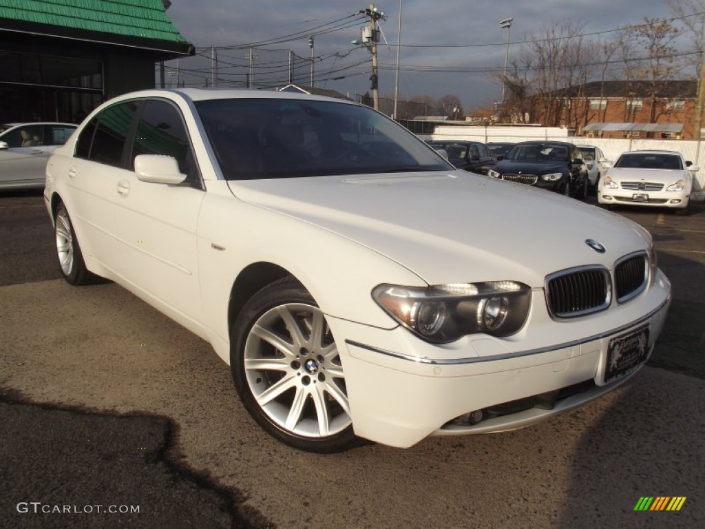 2004 7 Series 745Li Sedan - Alpine White / Black/Black photo #2