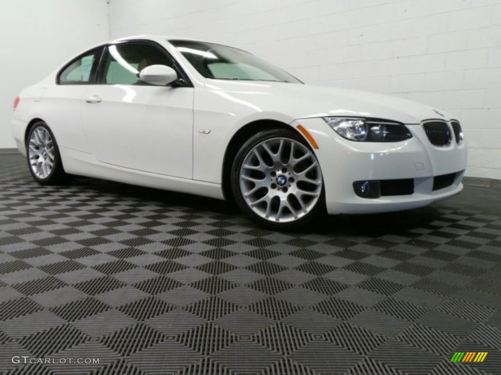2009 3 Series 328i Coupe - Alpine White / Saddle Brown Dakota Leather photo #1