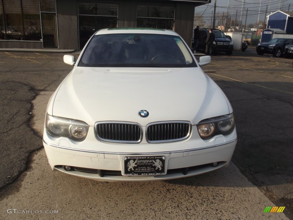 2004 7 Series 745Li Sedan - Alpine White / Black/Black photo #7