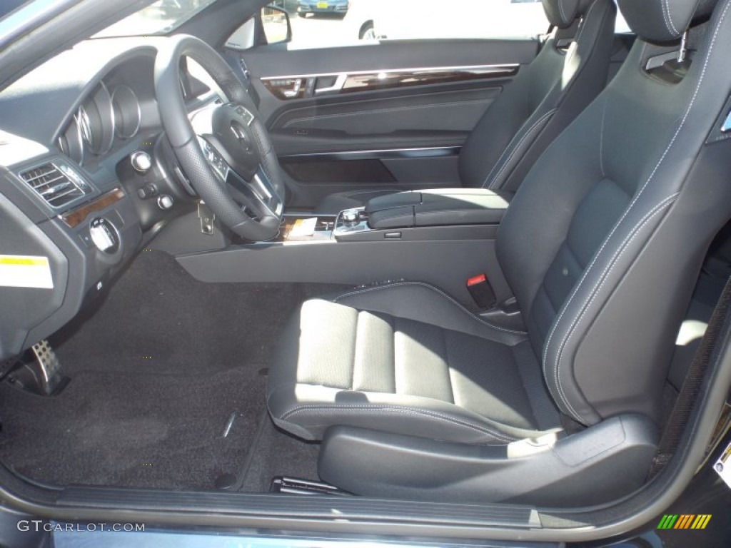 Black Interior 2014 Mercedes-Benz E 550 Coupe Photo #89743975