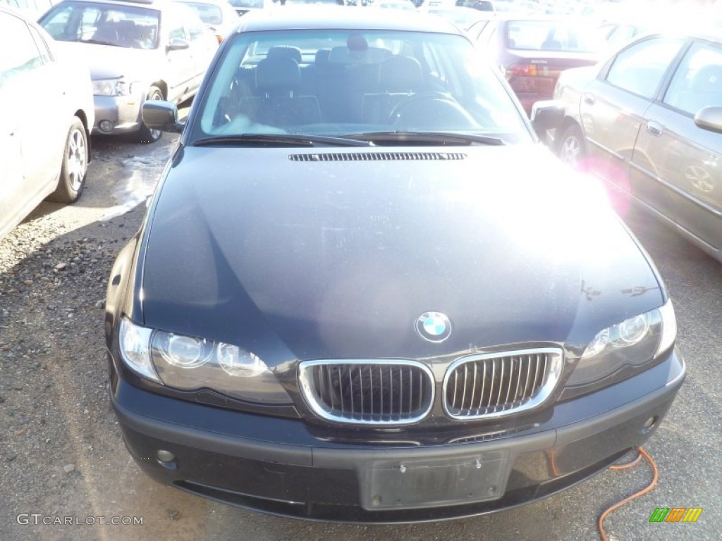 2004 3 Series 330xi Sedan - Jet Black / Black photo #2