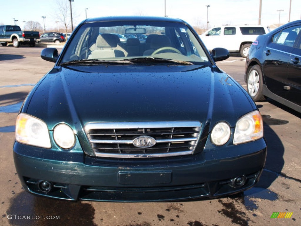 2004 Optima LX - Olive Green / Beige photo #7