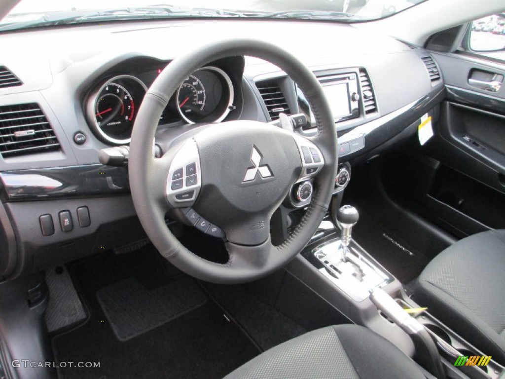 Black Interior 2014 Mitsubishi Lancer GT Photo #89746870