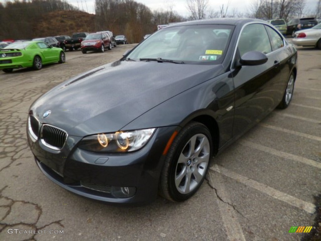 2008 3 Series 335xi Coupe - Sparkling Graphite Metallic / Saddle Brown/Black photo #4