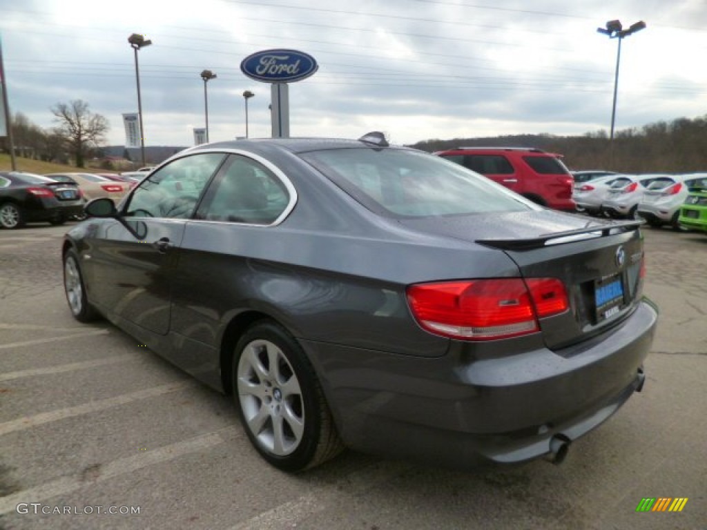 2008 3 Series 335xi Coupe - Sparkling Graphite Metallic / Saddle Brown/Black photo #5