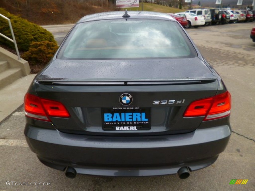 2008 3 Series 335xi Coupe - Sparkling Graphite Metallic / Saddle Brown/Black photo #6