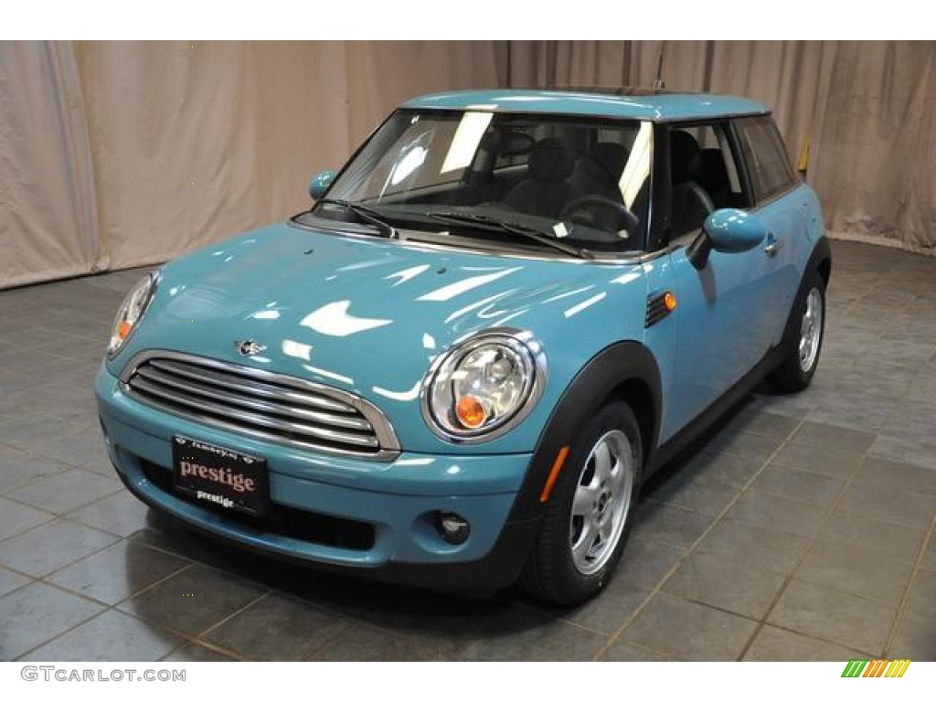 2007 Cooper Hardtop - Oxygen Blue / Grey/Carbon Black photo #1