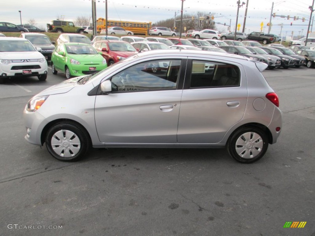 Starlight Silver 2014 Mitsubishi Mirage DE Exterior Photo #89748396