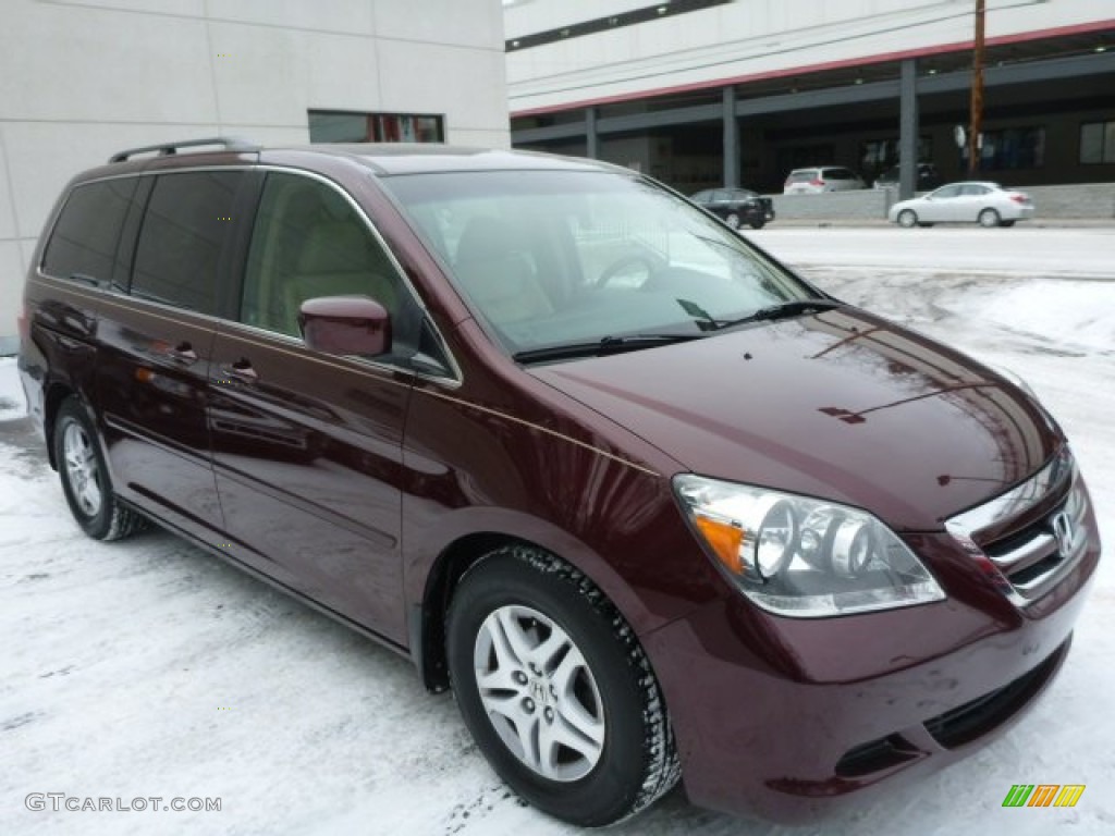 Dark Cherry Pearl 2007 Honda Odyssey EX-L Exterior Photo #89750086