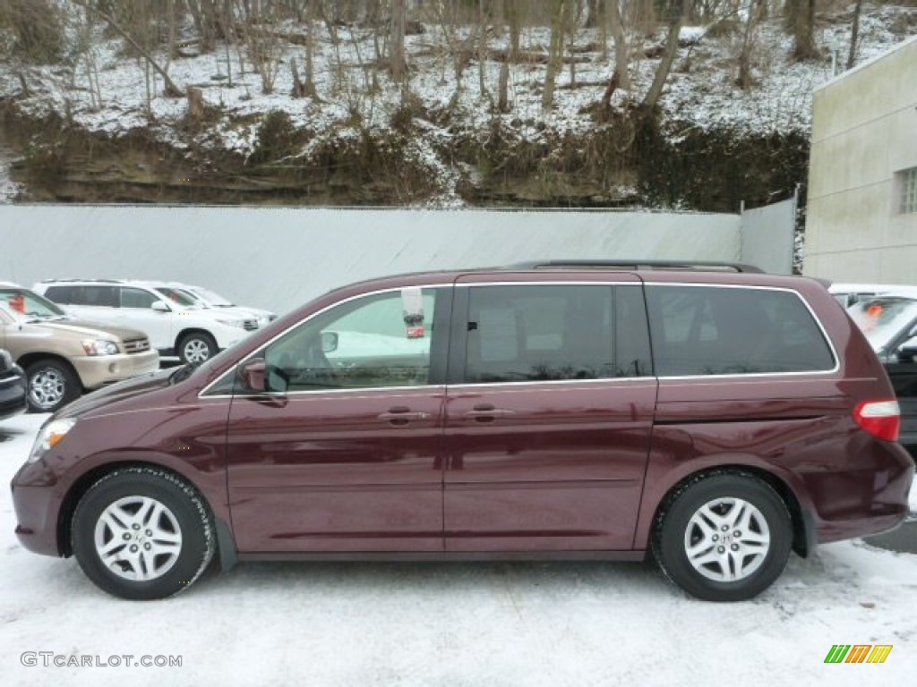 Dark Cherry Pearl 2007 Honda Odyssey EX-L Exterior Photo #89750107