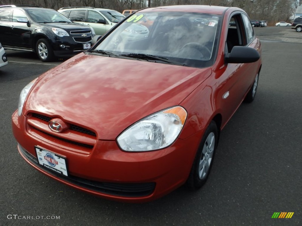 Tango Red Hyundai Accent