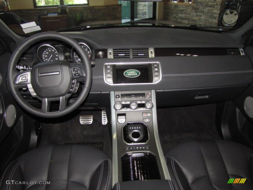 2014 Land Rover Range Rover Evoque Dynamic Dynamic Ebony/Cirrus Stitch Dashboard Photo #89751694