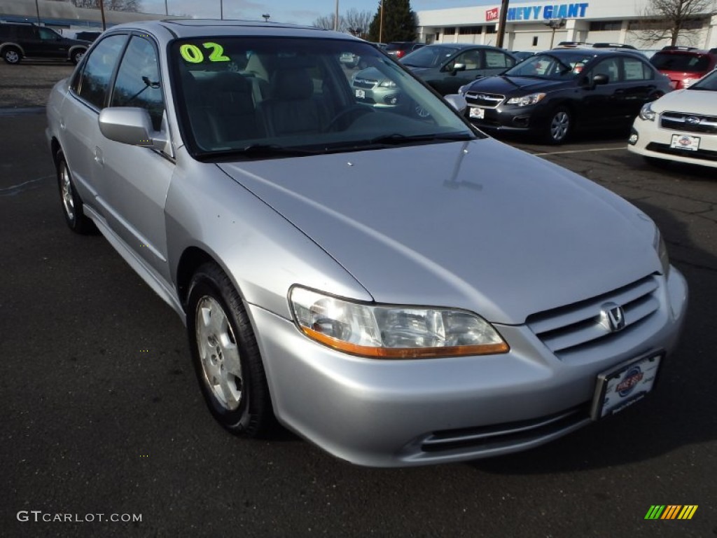 2002 Accord EX V6 Sedan - Satin Silver Metallic / Quartz Gray photo #3