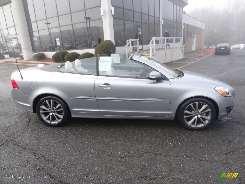 2011 C70 T5 - Electric Silver Metallic / Soverign Hide Calcite Leather/Umbra Brown photo #2