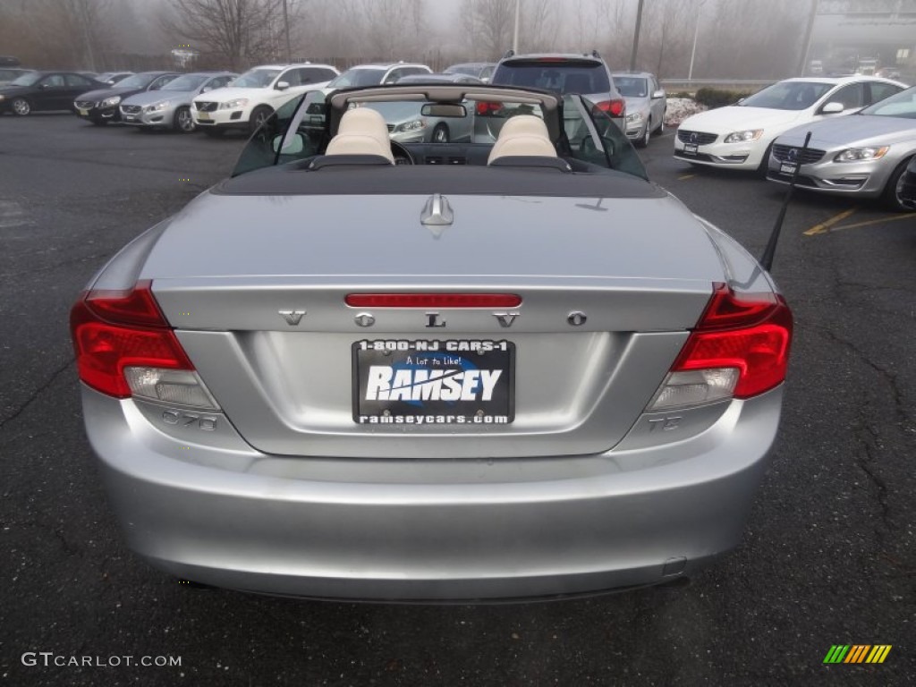 2011 C70 T5 - Electric Silver Metallic / Soverign Hide Calcite Leather/Umbra Brown photo #4