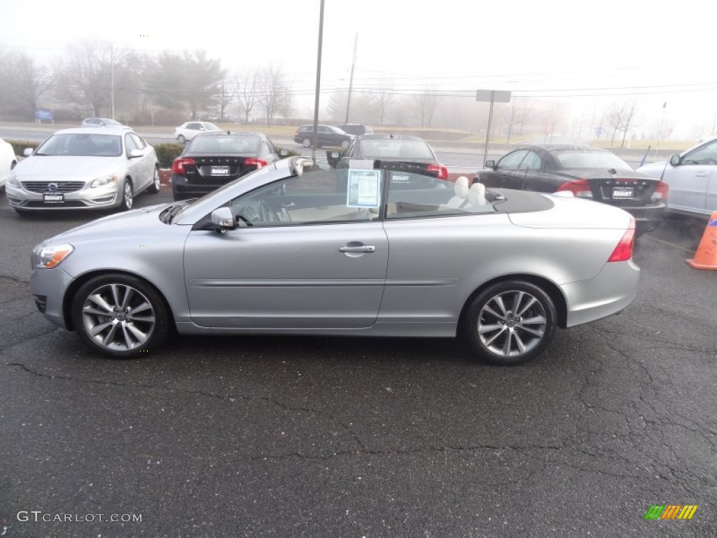 2011 C70 T5 - Electric Silver Metallic / Soverign Hide Calcite Leather/Umbra Brown photo #6