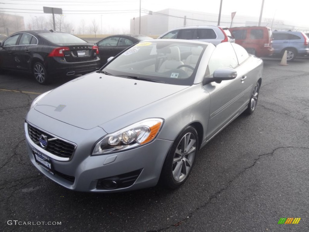 2011 C70 T5 - Electric Silver Metallic / Soverign Hide Calcite Leather/Umbra Brown photo #7