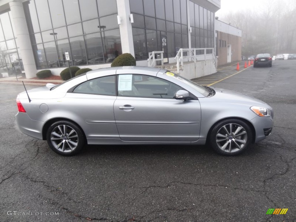 2011 C70 T5 - Electric Silver Metallic / Soverign Hide Calcite Leather/Umbra Brown photo #10