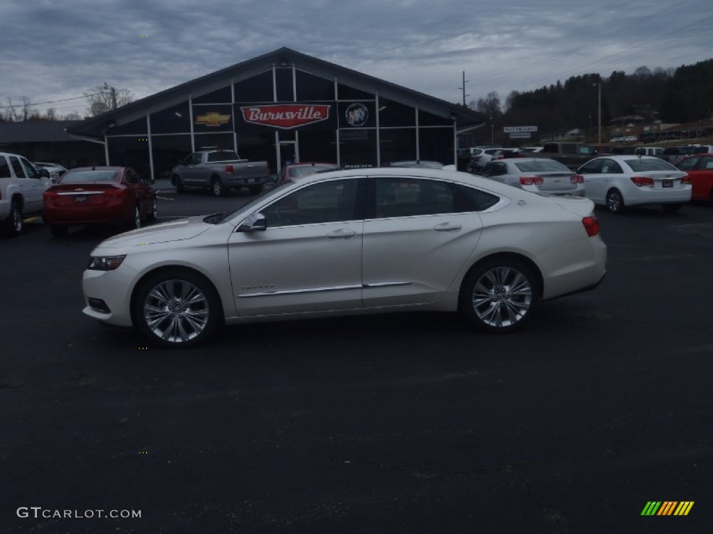 2014 Impala LTZ - White Diamond Tricoat / Jet Black/Mojave photo #1