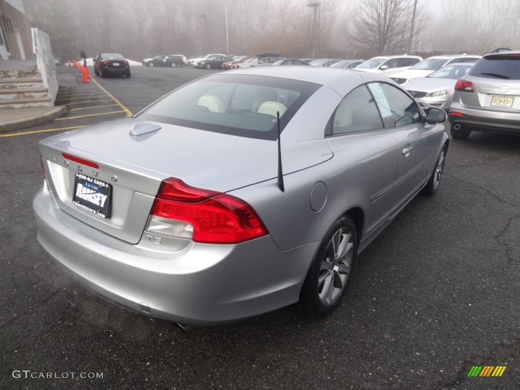 2011 C70 T5 - Electric Silver Metallic / Soverign Hide Calcite Leather/Umbra Brown photo #11
