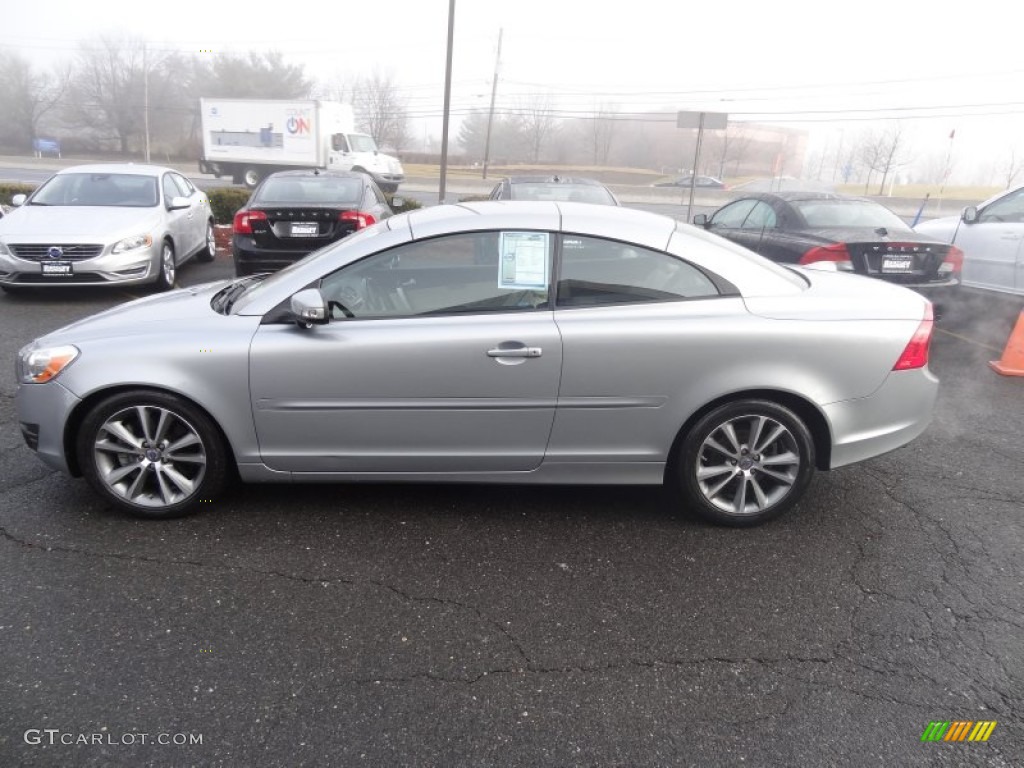 2011 C70 T5 - Electric Silver Metallic / Soverign Hide Calcite Leather/Umbra Brown photo #14