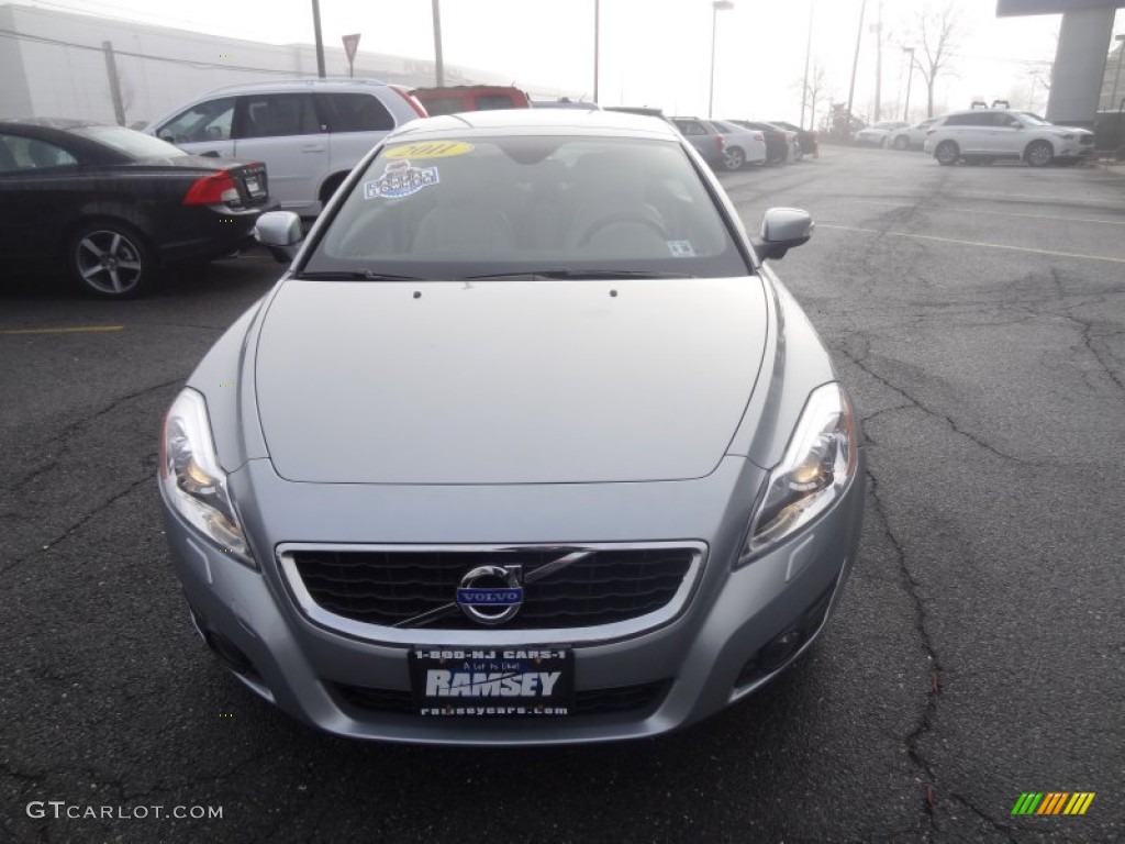 2011 C70 T5 - Electric Silver Metallic / Soverign Hide Calcite Leather/Umbra Brown photo #16